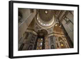 Interior of St. Peter's Basilica, the Vatican City, Vatican, Rome, Lazio, Italy, Europe-Ben Pipe-Framed Photographic Print