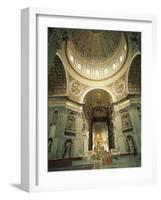 Interior of St.Peter's Basilica, the Vatican, Rome, Lazio, Italy, Europe-Richardson Rolf-Framed Photographic Print