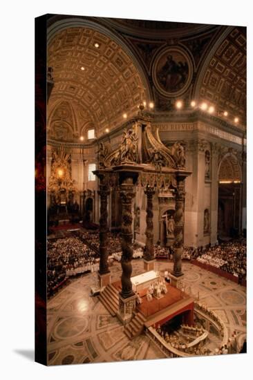 Interior of St Peter's Basilica-Vittoriano Rastelli-Stretched Canvas