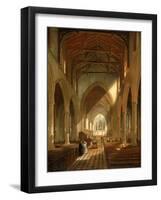 Interior of St. Peter's Church, Newcastle Upon Tyne-John Wilson Carmichael-Framed Giclee Print