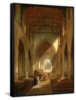 Interior of St. Peter's Church, Newcastle Upon Tyne-John Wilson Carmichael-Framed Stretched Canvas