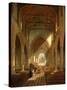 Interior of St. Peter's Church, Newcastle Upon Tyne-John Wilson Carmichael-Stretched Canvas