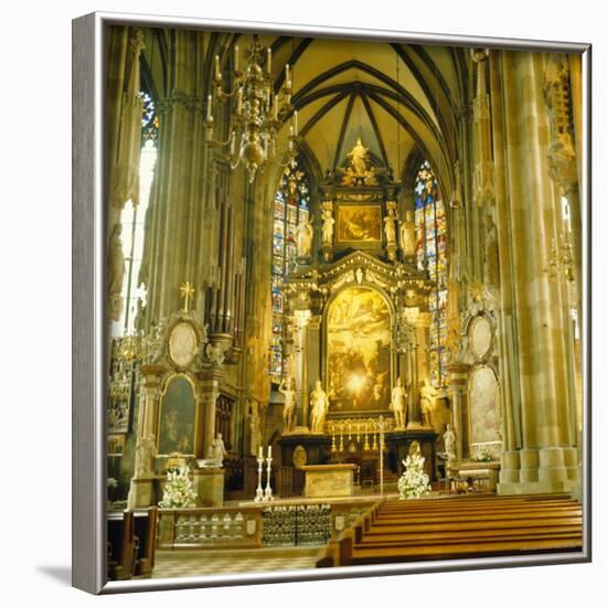 Interior of St. Stephan's Cathedral, Vienna, Austria-Christopher Rennie-Framed Photographic Print