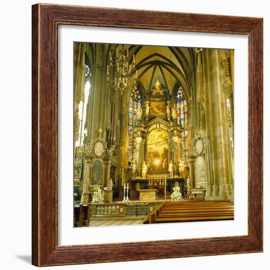 Interior of St. Stephan's Cathedral, Vienna, Austria-Christopher Rennie-Framed Photographic Print