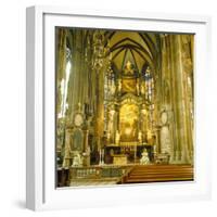 Interior of St. Stephan's Cathedral, Vienna, Austria-Christopher Rennie-Framed Photographic Print