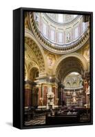 Interior of St. Stephen's Basilica (Szent Istvan-Bazilika), Budapest, Hungary, Europe-Ben Pipe-Framed Stretched Canvas