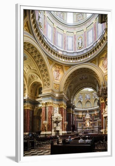 Interior of St. Stephen's Basilica (Szent Istvan-Bazilika), Budapest, Hungary, Europe-Ben Pipe-Framed Premium Photographic Print