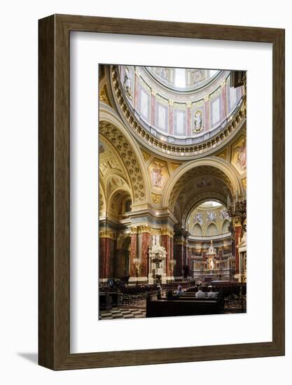 Interior of St. Stephen's Basilica (Szent Istvan-Bazilika), Budapest, Hungary, Europe-Ben Pipe-Framed Photographic Print