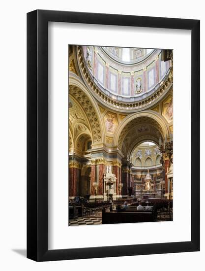 Interior of St. Stephen's Basilica (Szent Istvan-Bazilika), Budapest, Hungary, Europe-Ben Pipe-Framed Photographic Print