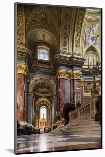 Interior of St. Stephen's Basilica (Szent Istvan-Bazilika), Budapest, Hungary, Europe-Ben Pipe-Mounted Photographic Print