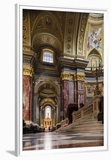 Interior of St. Stephen's Basilica (Szent Istvan-Bazilika), Budapest, Hungary, Europe-Ben Pipe-Framed Premium Photographic Print