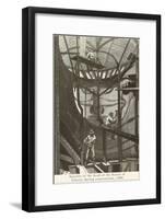 Interior of Statue of Liberty During Construction-null-Framed Art Print
