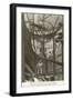 Interior of Statue of Liberty During Construction-null-Framed Art Print