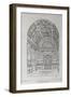 Interior of Study for King of Spain in Paris-Charles Percier-Framed Giclee Print