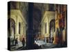 Interior of Temple-Anthonie de Lorme-Stretched Canvas