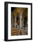 Interior of the 12th Century Norman Romanesque Galilee Chapel-Peter Barritt-Framed Photographic Print