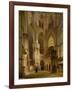 Interior of the Abbey of Westminster, 1853-Giovanni And Bertini, Giuseppe Brocca-Framed Giclee Print