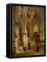 Interior of the Abbey of Westminster, 1853-Giovanni And Bertini, Giuseppe Brocca-Framed Stretched Canvas