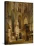 Interior of the Abbey of Westminster, 1853-Giovanni And Bertini, Giuseppe Brocca-Stretched Canvas