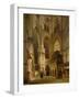 Interior of the Abbey of Westminster, 1853-Giovanni And Bertini, Giuseppe Brocca-Framed Giclee Print