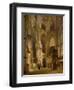 Interior of the Abbey of Westminster, 1853-Giovanni And Bertini, Giuseppe Brocca-Framed Giclee Print