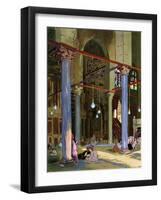 Interior of the Al-Mu'Ayyad Mosque, Cairo, Egypt, 1928-Louis Cabanes-Framed Giclee Print