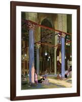 Interior of the Al-Mu'Ayyad Mosque, Cairo, Egypt, 1928-Louis Cabanes-Framed Giclee Print