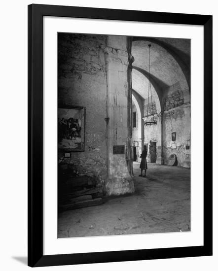 Interior of the Alamo-null-Framed Premium Photographic Print