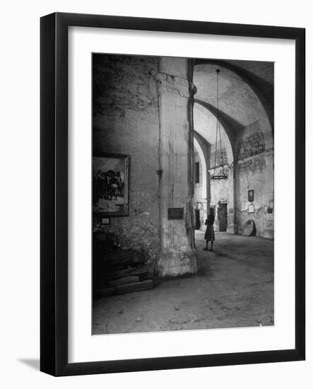 Interior of the Alamo-null-Framed Photographic Print