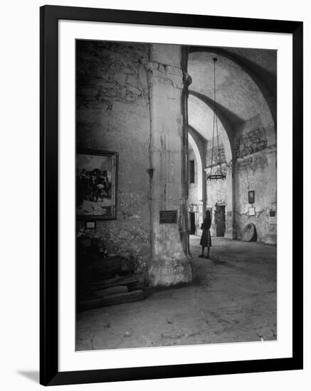 Interior of the Alamo-null-Framed Photographic Print