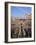 Interior of the Arena and the Cavea, Colosseum, Rome, Lazio, Italy-Adina Tovy-Framed Photographic Print