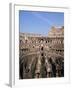 Interior of the Arena and the Cavea, Colosseum, Rome, Lazio, Italy-Adina Tovy-Framed Photographic Print