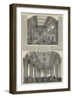 Interior of the Army and Navy Club House, Pall-Mall-null-Framed Giclee Print