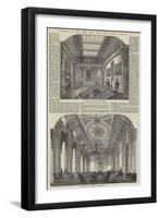 Interior of the Army and Navy Club House, Pall-Mall-null-Framed Giclee Print