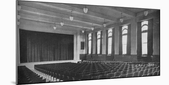 Interior of the auditorium, David Worth Dennis Junior High School, Richmond, Indiana, 1922-null-Mounted Photographic Print