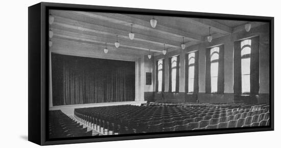 Interior of the auditorium, David Worth Dennis Junior High School, Richmond, Indiana, 1922-null-Framed Stretched Canvas