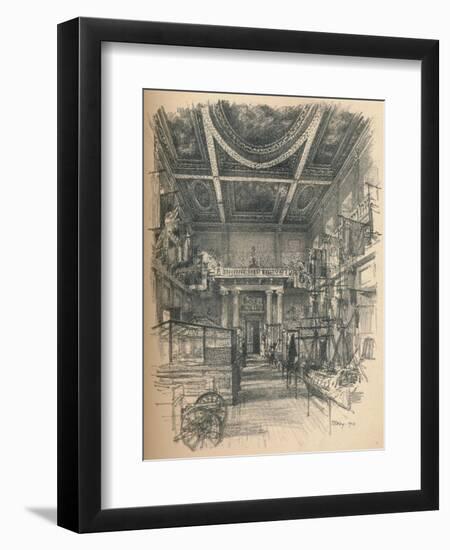 Interior of the Banqueting Hall, Whitehall Palace, 1902-Thomas Robert Way-Framed Premium Giclee Print
