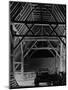 Interior of the Barley Barn at Cressing Temple-null-Mounted Photographic Print