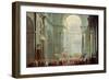 Interior of the Basilica of Saint Peter in Rome, 18th Century-Giovanni Paolo Panini-Framed Giclee Print