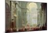 Interior of the Basilica of Saint Peter in Rome, 18th Century-Giovanni Paolo Panini-Mounted Giclee Print