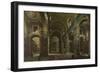 Interior of the Basilica of Saint Peter in Rome, before 1742-Giovanni Paolo Panini-Framed Giclee Print