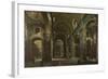 Interior of the Basilica of Saint Peter in Rome, before 1742-Giovanni Paolo Panini-Framed Giclee Print