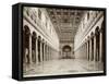 Interior of the Basilica of St Paul Outside the Walls, Rome, Italy, Late 19th or Early 20th Century-null-Framed Stretched Canvas