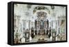 Interior of the Benedictine Abbey Church, 1711-31-J. M. Fischer-Framed Stretched Canvas