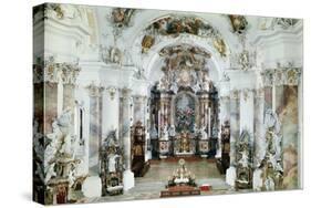 Interior of the Benedictine Abbey Church, 1711-31-J. M. Fischer-Stretched Canvas