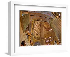 Interior of the Blue Mosque, Istanbul, Turkey-Joe Restuccia III-Framed Photographic Print