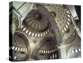 Interior of the Blue Mosque (Sultan Ahmet Mosque), Unesco World Heritage Site, Istanbul, Turkey-John Henry Claude Wilson-Stretched Canvas
