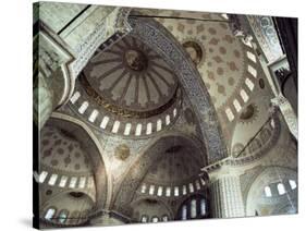Interior of the Blue Mosque (Sultan Ahmet Mosque), Unesco World Heritage Site, Istanbul, Turkey-John Henry Claude Wilson-Stretched Canvas