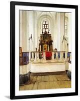 Interior of the Brody Synagogue-Isidor Kaufmann-Framed Art Print