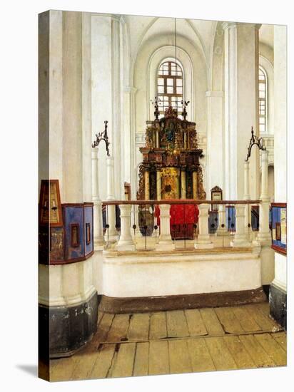 Interior of the Brody Synagogue-Isidor Kaufmann-Stretched Canvas